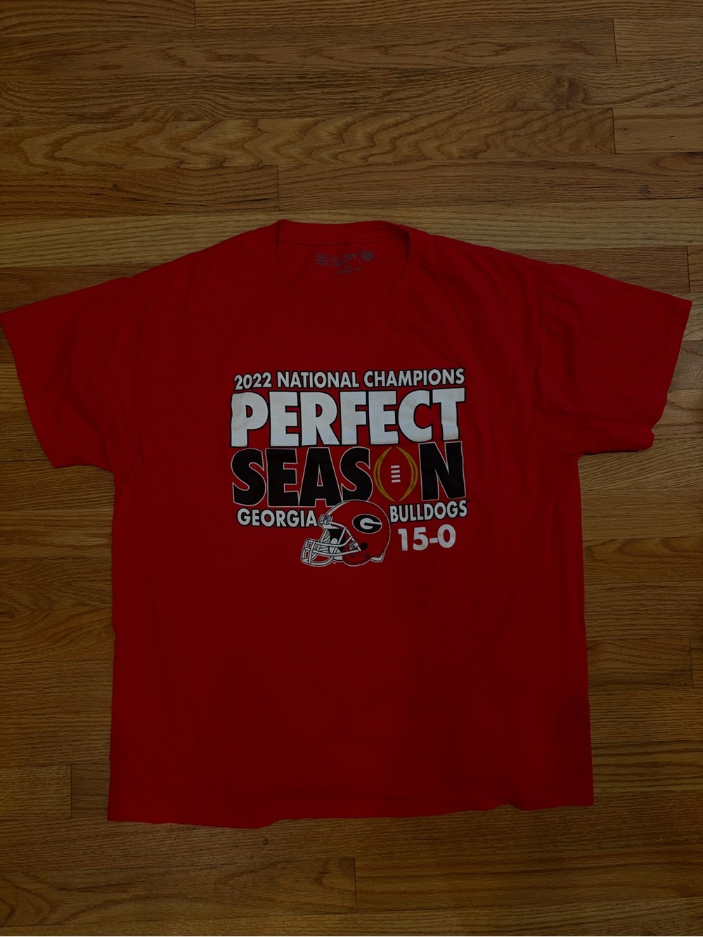 Georgia Bulldogs 'Perfect Season' Red Short Sleeve Tee